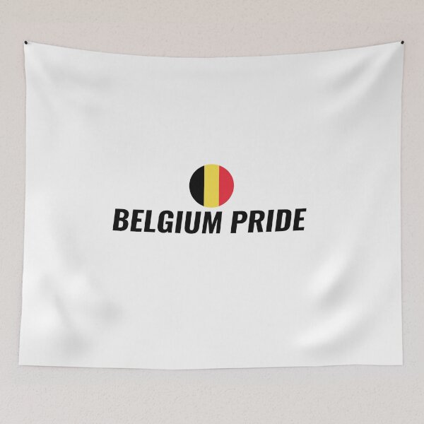 Aperçu de l'œuvre T-shirt Fierté Belge – T-shirt de supporter drapeau belge 2026 | Oncle Jichuan créée et vendue par Uncle-Jichuan.