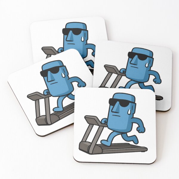 Item preview, Running Moai with Sunglasses designed and sold by Ent-Egg.