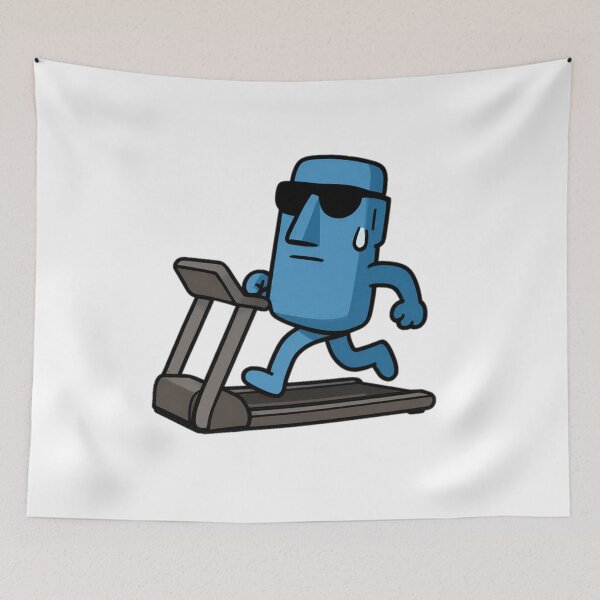 Item preview, Running Moai with Sunglasses designed and sold by Ent-Egg.