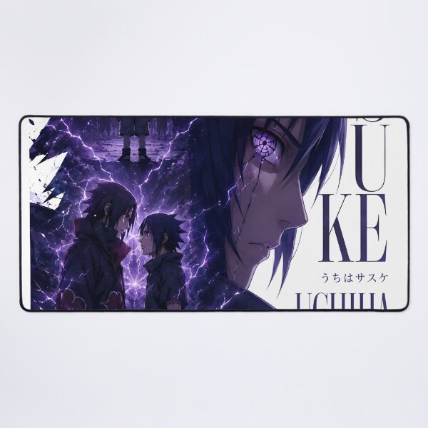 Item preview, Sasuke Uchiha Poster | Naruto Shippuden Anime Wall Art | Rinnegan & Sharingan Purple Aesthetic Print | Uchiha Clan Artwork designed and sold by Dyan4.