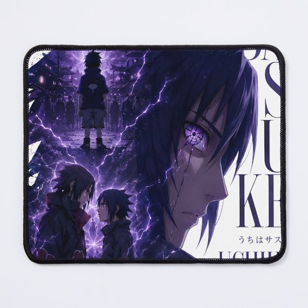 Item preview, Sasuke Uchiha Poster | Naruto Shippuden Anime Wall Art | Rinnegan & Sharingan Purple Aesthetic Print | Uchiha Clan Artwork designed and sold by Dyan4.