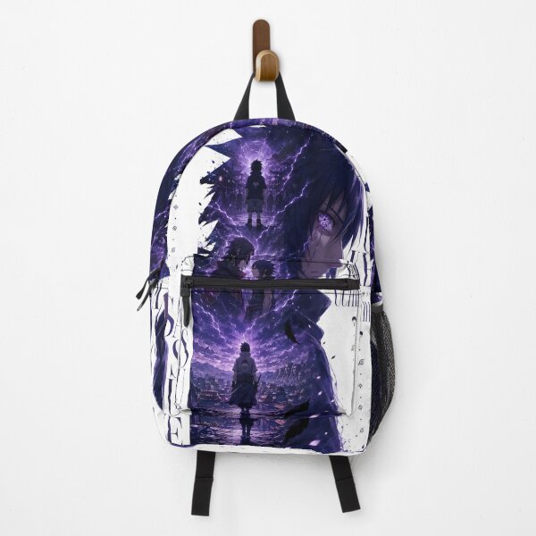 Item preview, Sasuke Uchiha Poster | Naruto Shippuden Anime Wall Art | Rinnegan & Sharingan Purple Aesthetic Print | Uchiha Clan Artwork designed and sold by Dyan4.