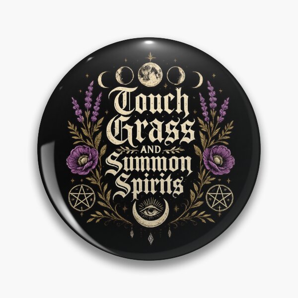 Item preview, Touch Grass And Summon Spirits Shirt Funny Witchcore Tee designed and sold by maxiprom.