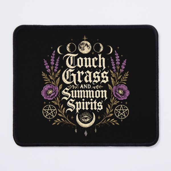 Item preview, Touch Grass And Summon Spirits Shirt Funny Witchcore Tee designed and sold by maxiprom.