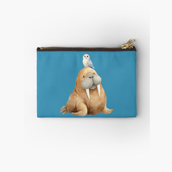 Item preview, Cute Walrus and Snowy Owl Watercolor Illustration - Arctic Animal Friends  Nursery Art designed and sold by PAPIRO SIGLO XXI.