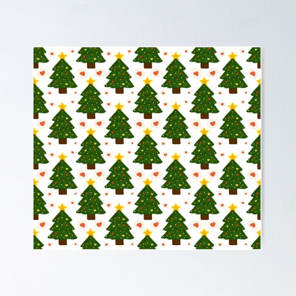Item preview, Minimalist Christmas Tree Seamless Pattern Geometric Winter Pine Texture designed and sold by Teenidesign .