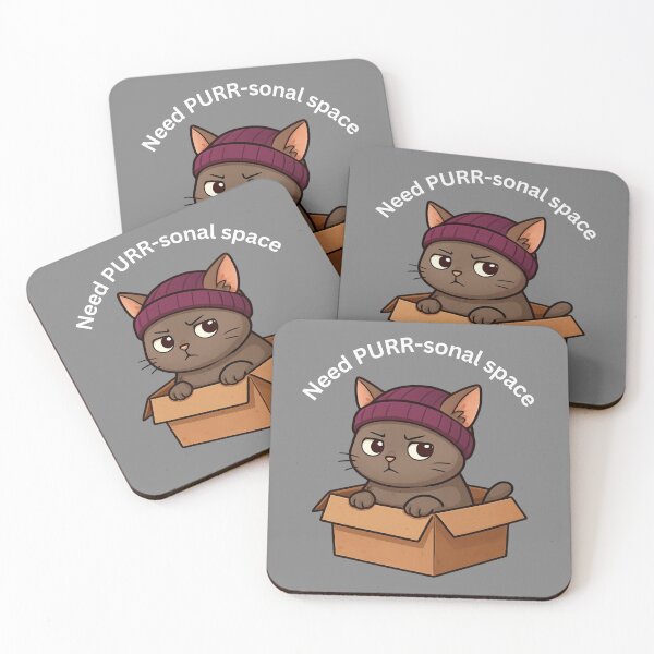 Item preview, Cute Grumpy Cat [Square Edition] designed and sold by Social Signals.