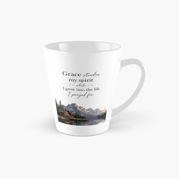 Item preview, Grace Steadies My Spirit Christian Wall Art Print | Faith Quote Poster for Prayer Room, Cabin Decor, and Inspirational Home Decor designed and sold by LoveNurseries.