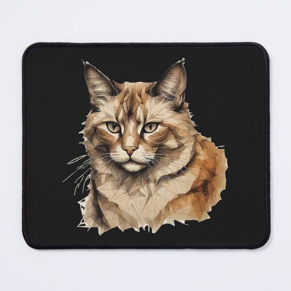 Item preview, Geometric Maine Coon - Modern Pet Art designed and sold by Tklezardesigns.
