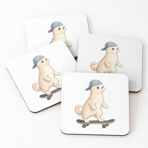 Item preview, Cute Skateboarding Cat designed and sold by afr-saad.
