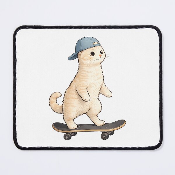 Item preview, Cute Skateboarding Cat designed and sold by afr-saad.