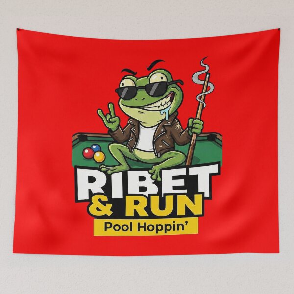 Item preview, Funny Frog Billiards Ribet and Run designed and sold by Majnon8bp.