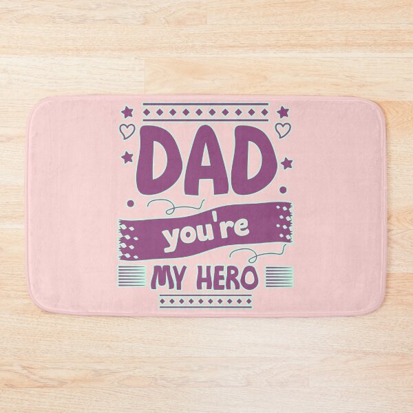 Item preview, Dad You're My Hero Funny Father Birthday Gift Typography designed and sold by creativerooney.