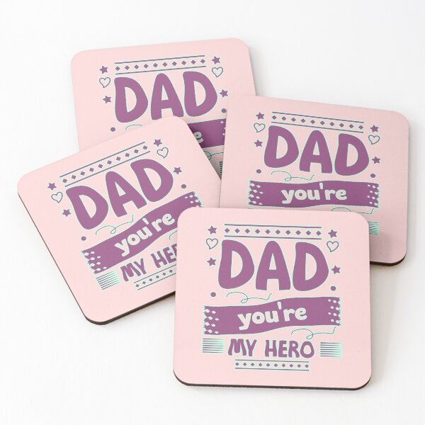 Item preview, Dad You're My Hero Funny Father Birthday Gift Typography designed and sold by creativerooney.