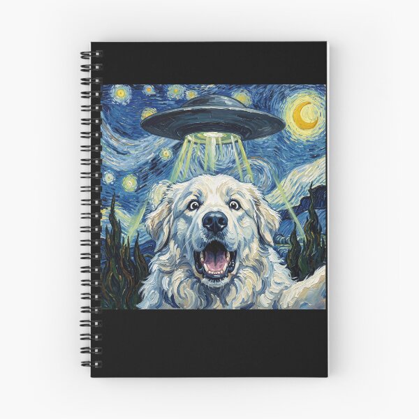 Item preview, Great Pyrenees Starry Night UFO Van Gogh Art Dog Selfie Lover designed and sold by Kimberley King Art  King Art.