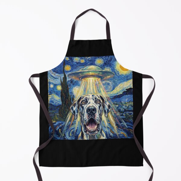 Item preview, Great Dane Starry Night UFO Van Gogh Art Dog Selfie Lover designed and sold by Kimberley King Art King Art.
