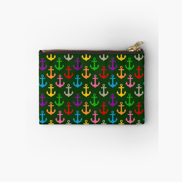 Item preview, Colorful Rainbow Nautical Anchor Design - Green  designed and sold by PatternTitan.