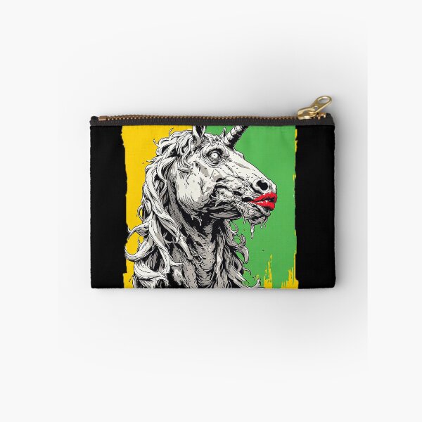 Item preview, Undead Zombie Unicorn Dripping Horror Street Art designed and sold by ChaoticZenStudio.