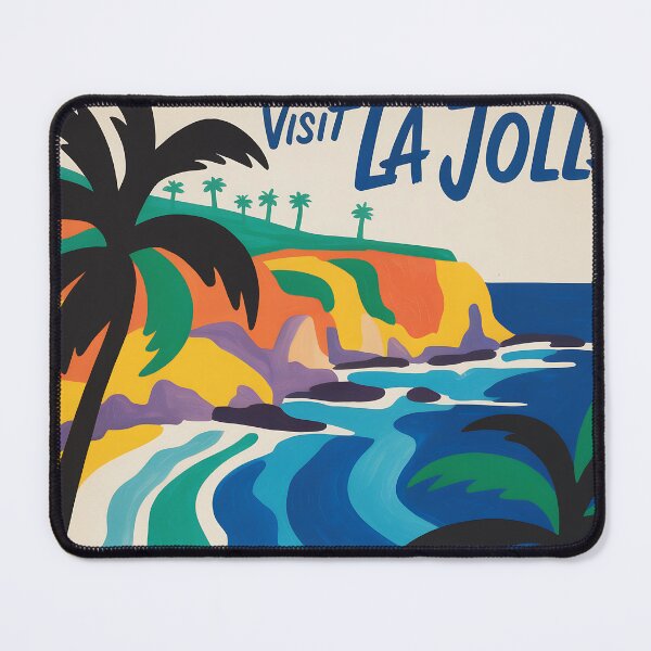 Item preview, Vintage travel poster of La Jolla, OC, California designed and sold by PrintableTravel.