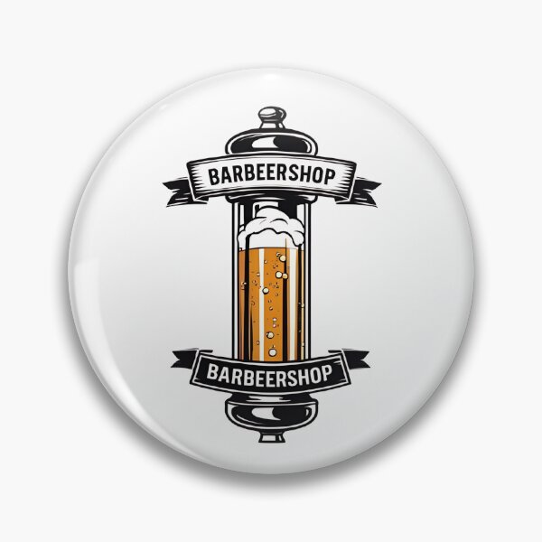 Item preview, Vintage Barbeershop Beer Pole Logo Retro Ribbon Banner Design  designed and sold by RareVisuals.