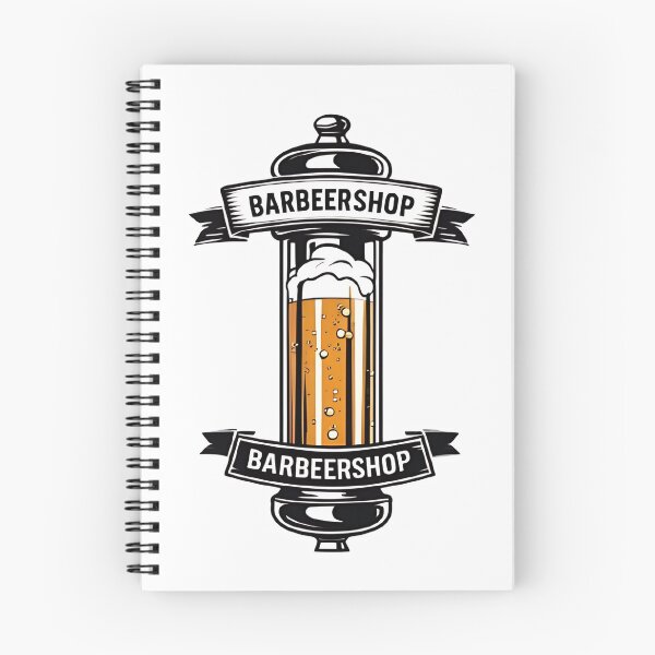 Item preview, Vintage Barbeershop Beer Pole Logo Retro Ribbon Banner Design  designed and sold by RareVisuals.