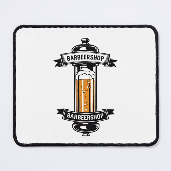 Item preview, Vintage Barbeershop Beer Pole Logo Retro Ribbon Banner Design  designed and sold by RareVisuals.