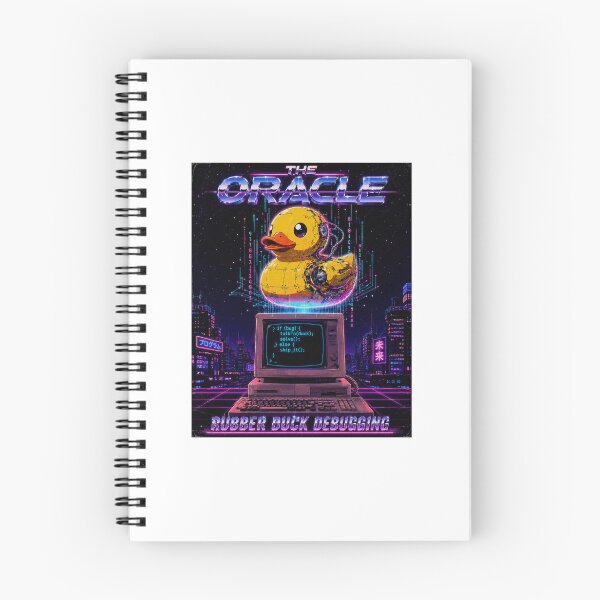 Item preview, Synthwave Debugging Duck designed and sold by LeverFL.