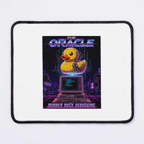 Item preview, Synthwave Debugging Duck designed and sold by LeverFL.