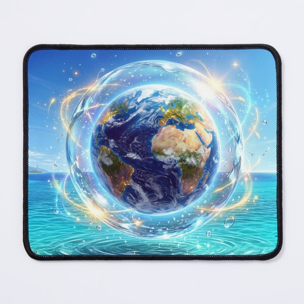 Item preview, Floating Earth above ocean worlds designed and sold by Sigtrix.