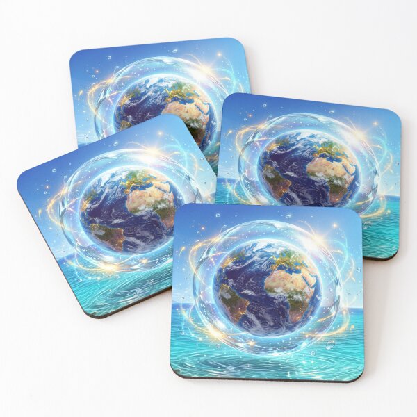 Item preview, Floating Earth above ocean worlds designed and sold by Sigtrix.