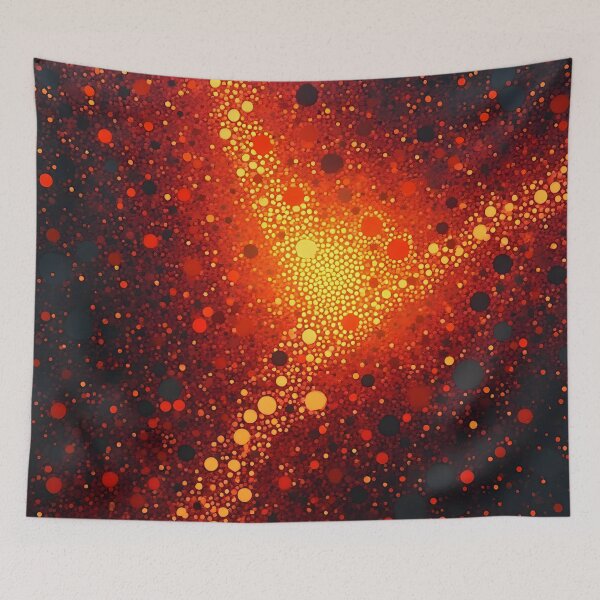 Item preview, Aboriginal Inspired Dot Art - Lava Crossroads designed and sold by GrinGalore.