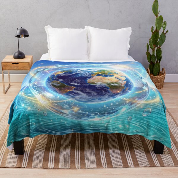 Item preview, Floating Earth above ocean worlds designed and sold by Sigtrix.