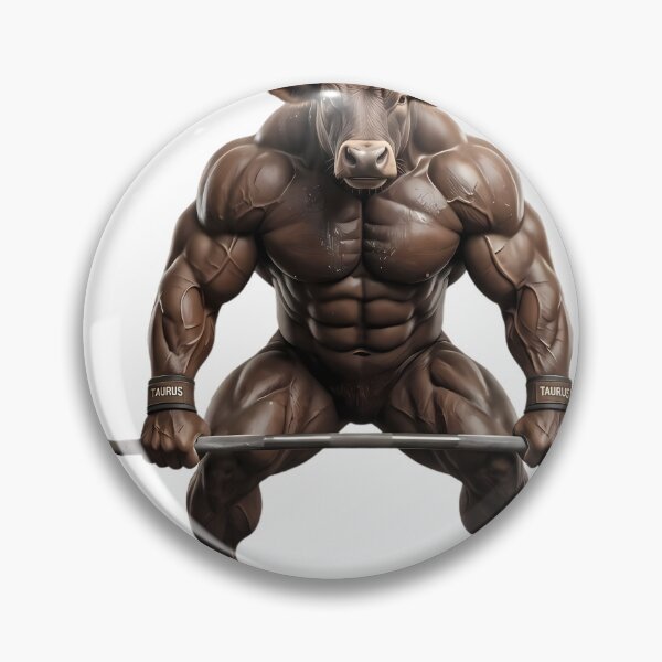 Item preview, Gym Bull Bodybuilder Lifting Heavy Barbell Fitness designed and sold by BULLcompany.