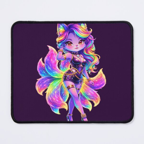 Item preview, Neon Nine Tailed Fox Idol Fashion Art Toy designed and sold by ChaEmm_Studio.
