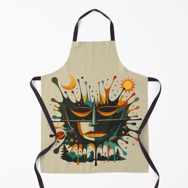 Item preview, Cosmic Abstract Face – Surreal Art designed and sold by zoliartdesign.