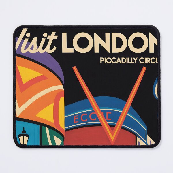 Item preview, Vintage travel poster of London with Piccadilly Circus, UK designed and sold by PrintableTravel.