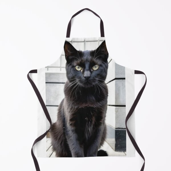 Item preview, Animals - Elegant Black Cat, Close-Up Feline Portrait designed and sold by DoodyPets.