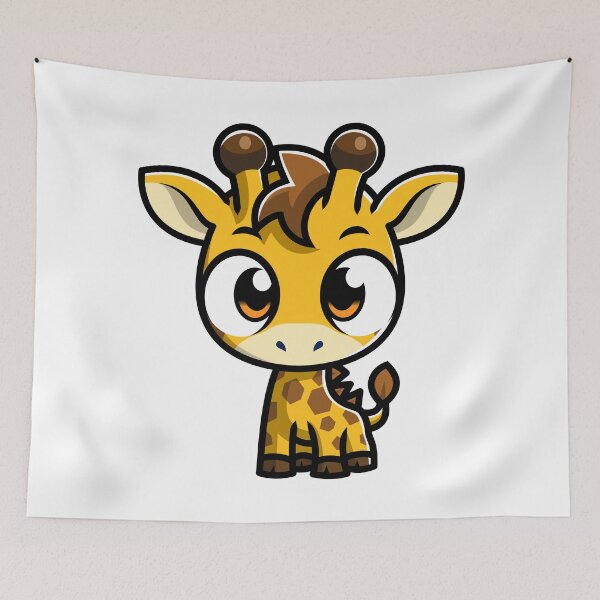 Item preview, Cute Baby Giraffe Cartoon designed and sold by dhridjie.
