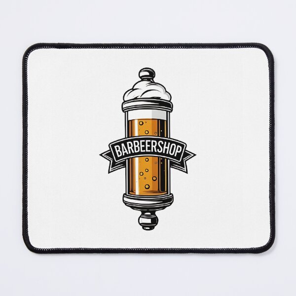 Item preview, Barbeershop Beer Foam Pole Emblem Vintage Craft Brewery Art  designed and sold by RareVisuals.