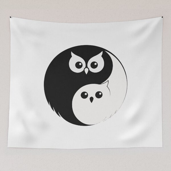 Item preview,  Yin Yang Owl Harmony designed and sold by ClubVacay.