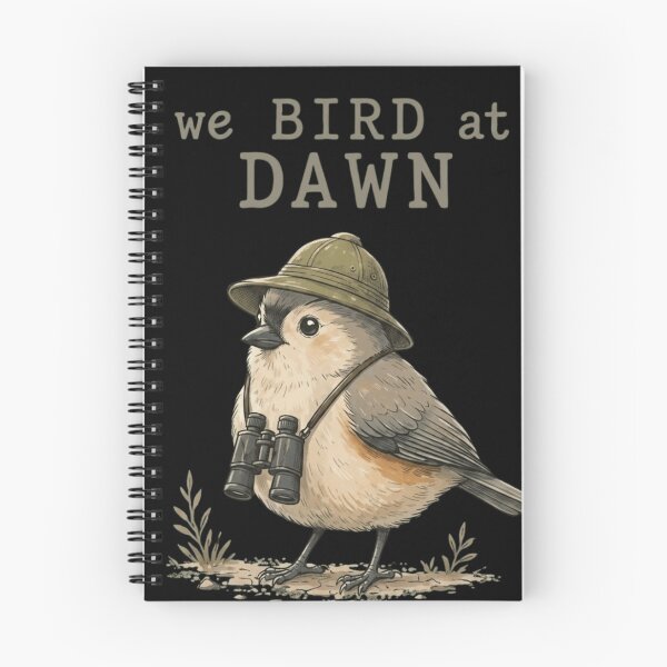 Item preview, We Bird At Dawn - Cute Birdwatching Adventurer Illustration designed and sold by haitrieuic96.