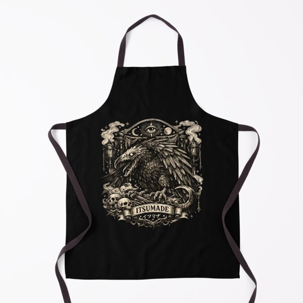 Item preview, Itsumade - Legendary Yokai Raven Dragon Under the Blood Moon designed and sold by ElmAlasateer.