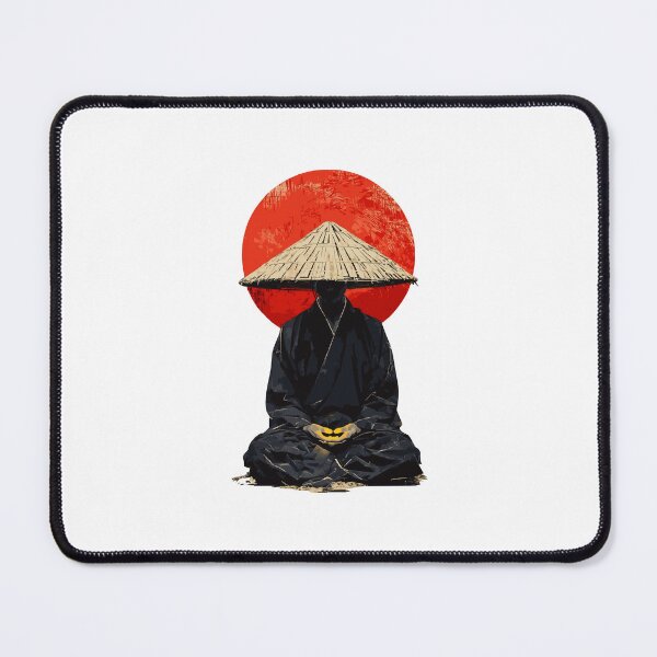 Item preview, Traditional Japanese Monk Meditating Graphic designed and sold by RickTShop.