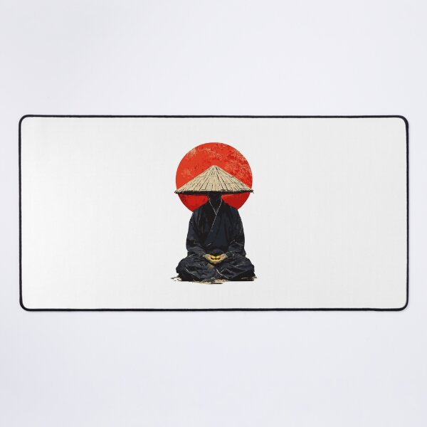 Item preview, Traditional Japanese Monk Meditating Graphic designed and sold by RickTShop.