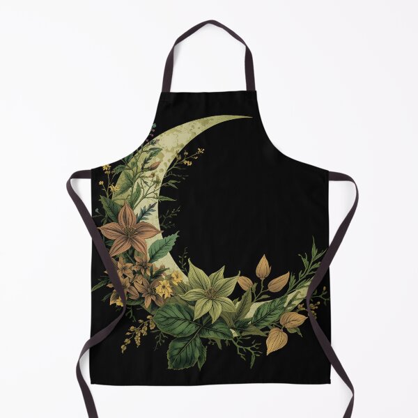 Item preview, Botanical Witchy Moon Aesthetic Cottagecore Floral Art designed and sold by Luna-Flow.
