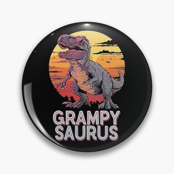 Item preview, Grampy Saurus Retro T-Rex Sunset Vintage Grandpasaurus Gift designed and sold by haitrieuic96.
