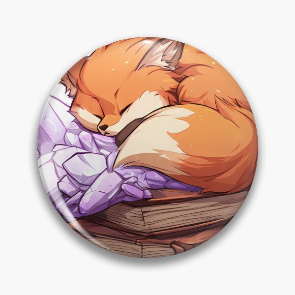 Item preview, Amethyst Fox Crystal Pile designed and sold by IllumeInk.