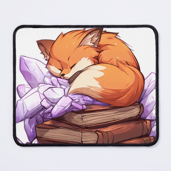 Item preview, Amethyst Fox Crystal Pile designed and sold by IllumeInk.