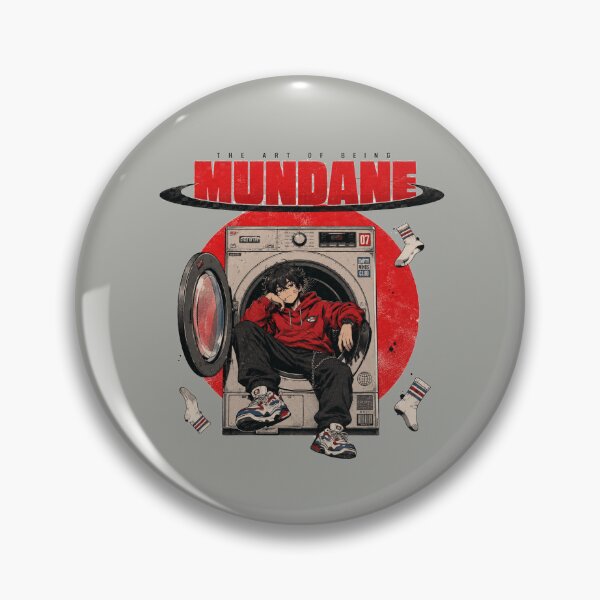Item preview, Mundane Anime Laundromat Streetwear Dryer Throne Graphic designed and sold by POD DYNASTY.