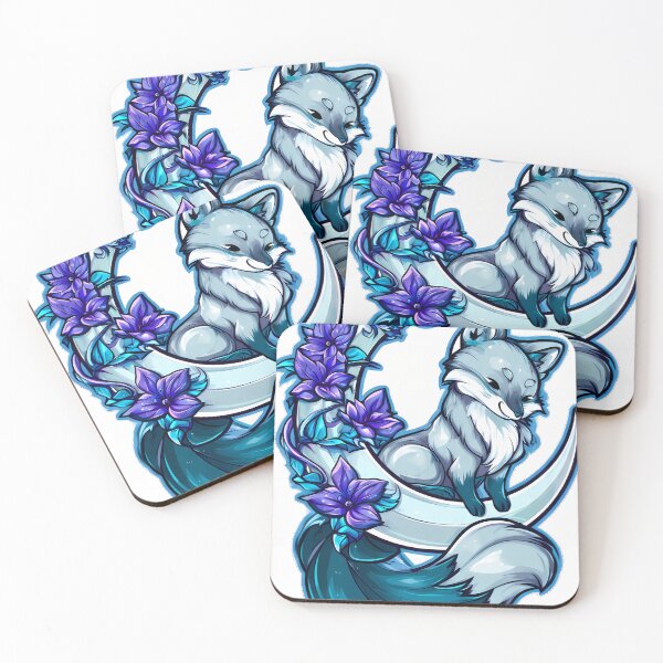 Item preview, Violet Fox Moon Key designed and sold by IllumeInk.